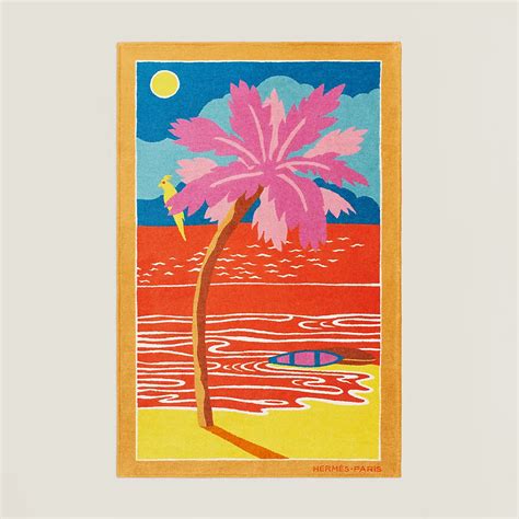 hermes yachting beach towel|Hermes tropiquet bath towel.